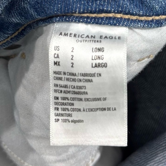 American Eagle | Women's Mom Straight Jean Size 2 - Picture 14 of 14